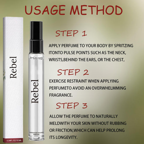 Rebel Pheromone Cologne for Men, 2024 New Rebel Pheromone Perfume for Men, Rebel Cologne Perfume Long Lasting Fragrance(2PCS)...